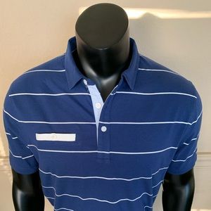 Nike Dri-Fit Men’s Medium-Tall Blue Striped Polo